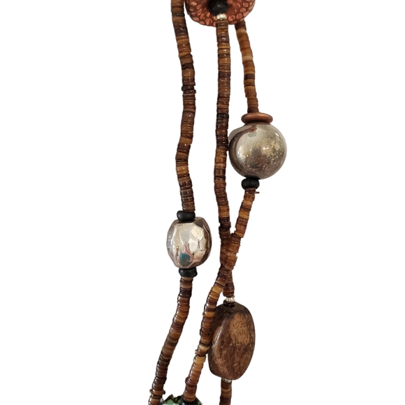 N1569 Retired Silpada Sterling Long Multi-Material Necklace - Picture 7 of 16